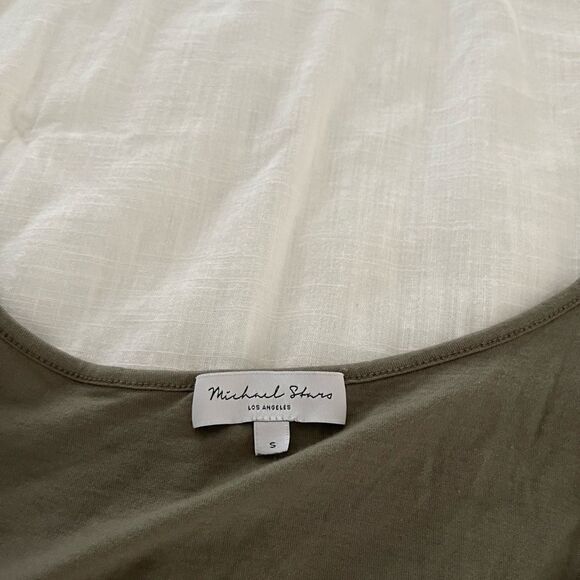 Michael Stars Women’s Small Olive Green Tank Jumpsuit - Picture 4 of 8